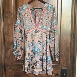 For Love And Lemons Saffron Mini Dress Size Small